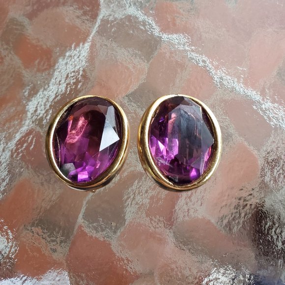 Vintage Christian Dior Clip-On Earrings - Picture 1 of 2